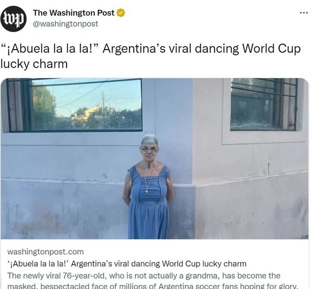 El Washington Post llamó al hit como un "amuleto de la suerte para los argentinos.
