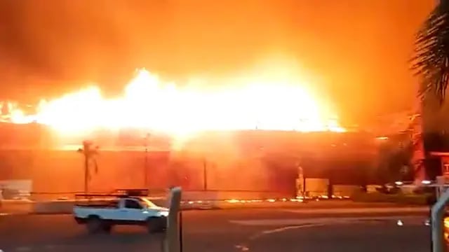 Incendio en el autódromo de Termas de Río Hondo