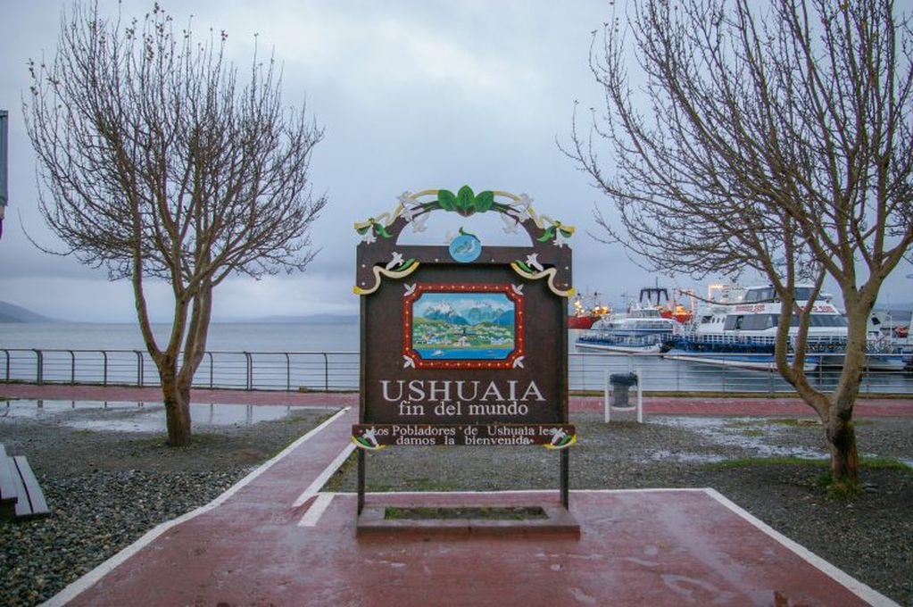 El cartel de 'Ushuaia Fin del Mundo' (Vía Ushuaia)