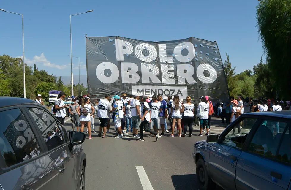 El Polo Obrero continúa con las protestas en Mendoza y pide la liberación inmediata de sus dirigentes detenidos. (foto archivo)