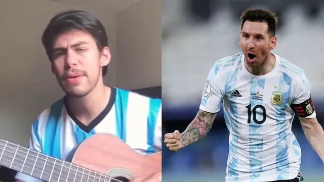 Salteño compuso una emotiva canción en homenaje a Messi