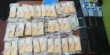18 detenidos por apuestas ilegales en San Carlos Minas. (Policía de Córdoba)