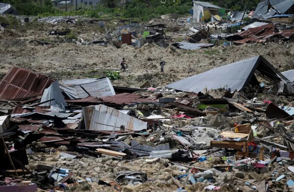Balaroa, la zona más afectada de Palu, Indonesia.(AP Photo/Aaron Favila)