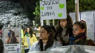 Marcha por la muerte de Luana Ludueña