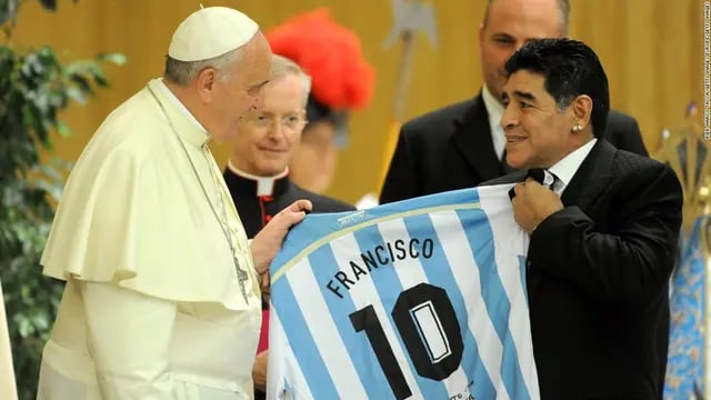 El Sumo Pontífice habló por primera vez tras el fallecimiento del astro del fútbol mundial