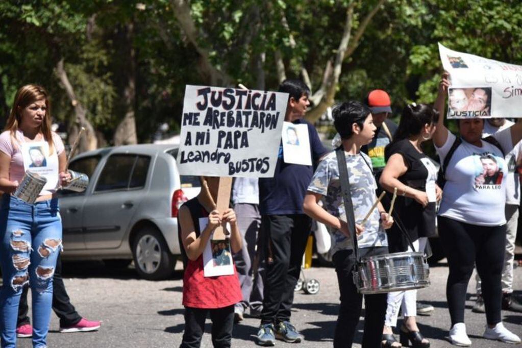 Pidieron justicia por Leandro Bustos en San Luis. Foto: El Diario de la República.
