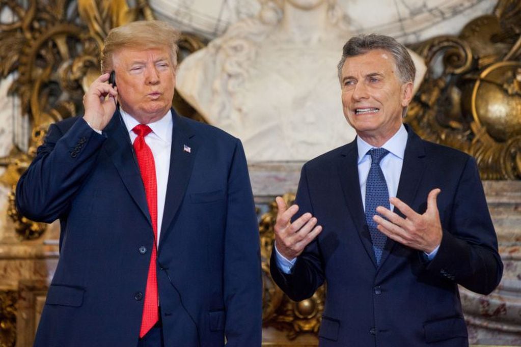 Mauricio Macri y Donald Trump (Photographer: Erica Canepa/Bloomberg)