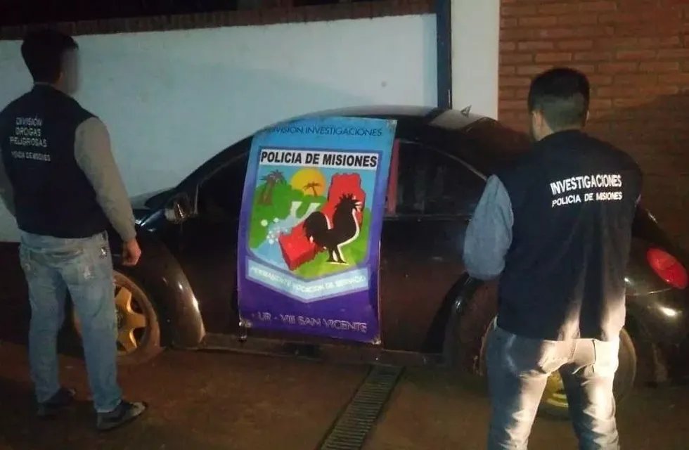 Secuestraron en San Vicente un auto robado en suelo bonaerense.