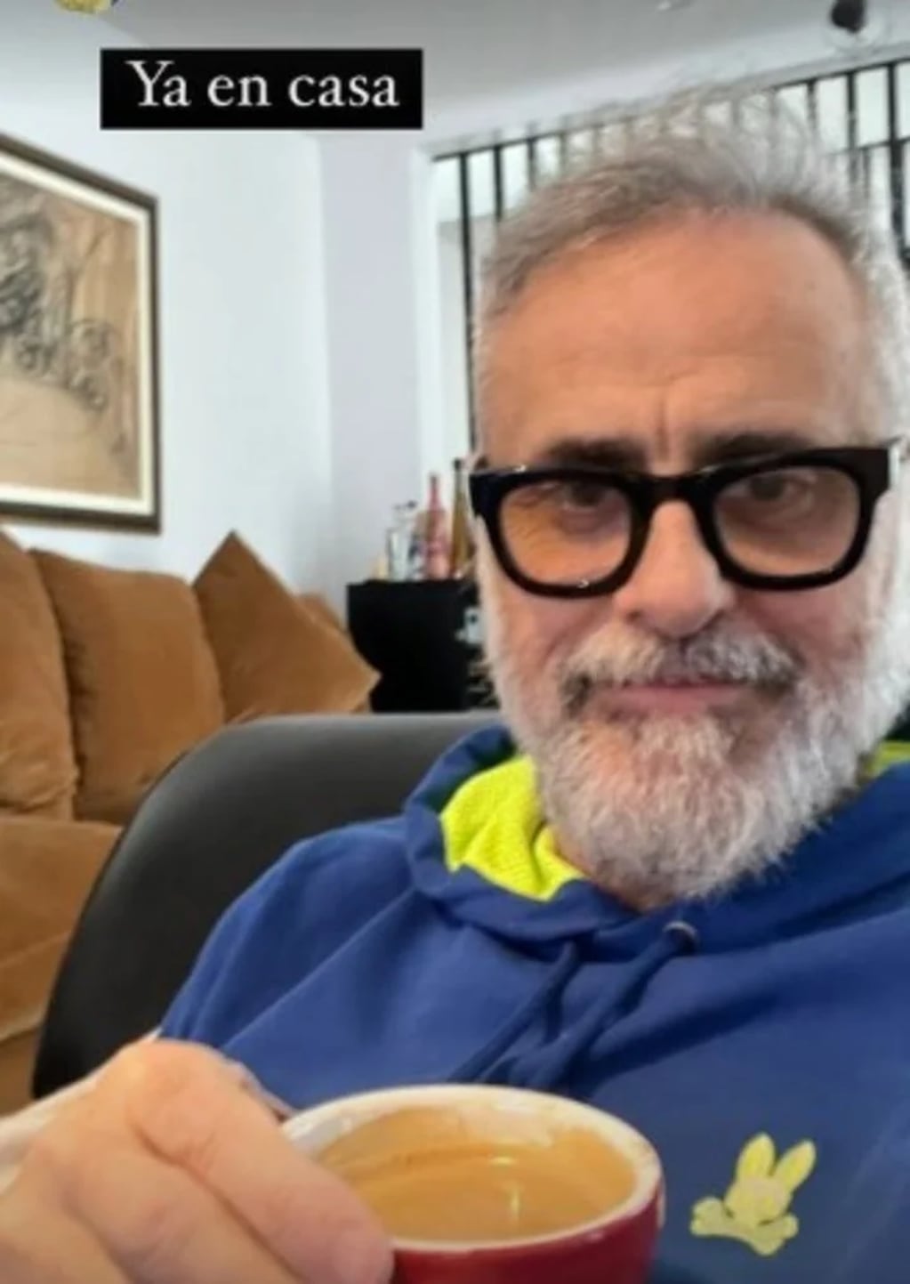 Jorge Rial ya está en su casa tras los difíciles días que vivió por su salud. - Instagram