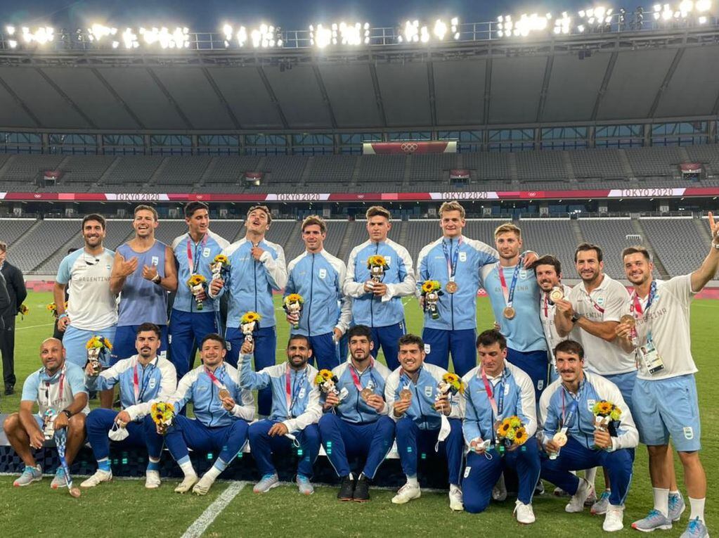 Los Pumas 7s lograron la medalla de bronce en Tokio 2020 (@lospumas7arg)