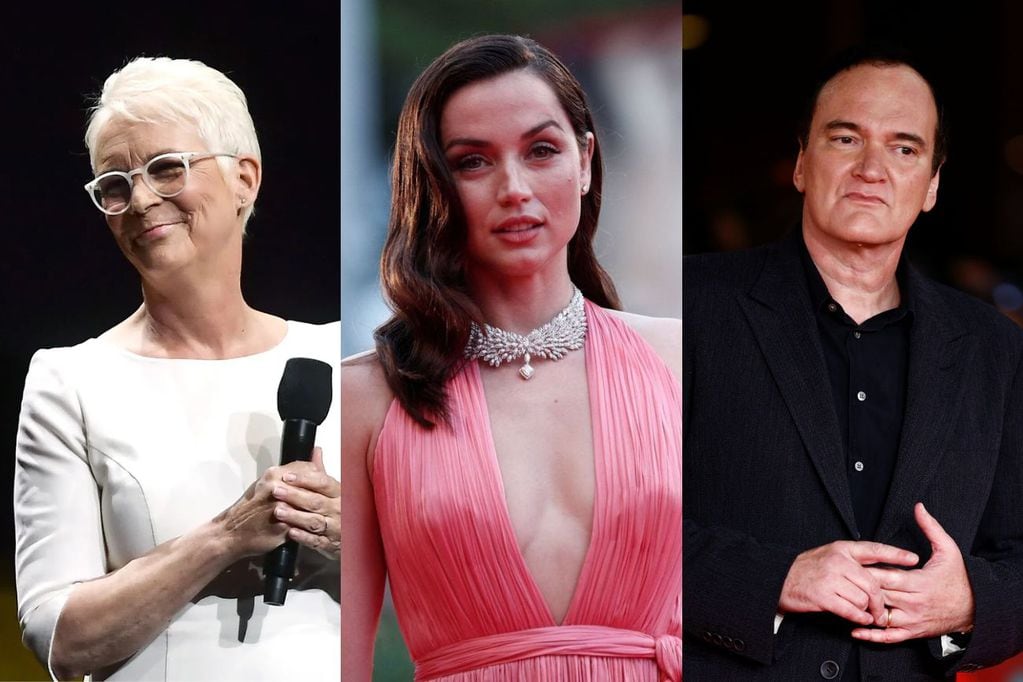 Tarantino, Ana de Armas y Jamie Lee Curtis serán algunos de los presentadores en el regreso de los Globos de Oro (Collage web)