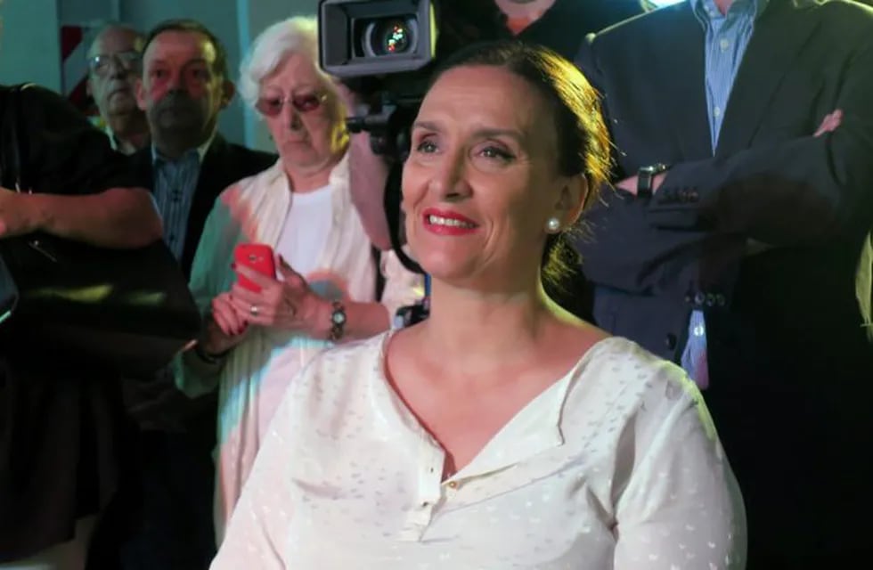 La vicepresidenta argentina, Gabriela Michetti, durante el acto de presentación de la programación para el 2017 de la Radio Nacional Argentina.