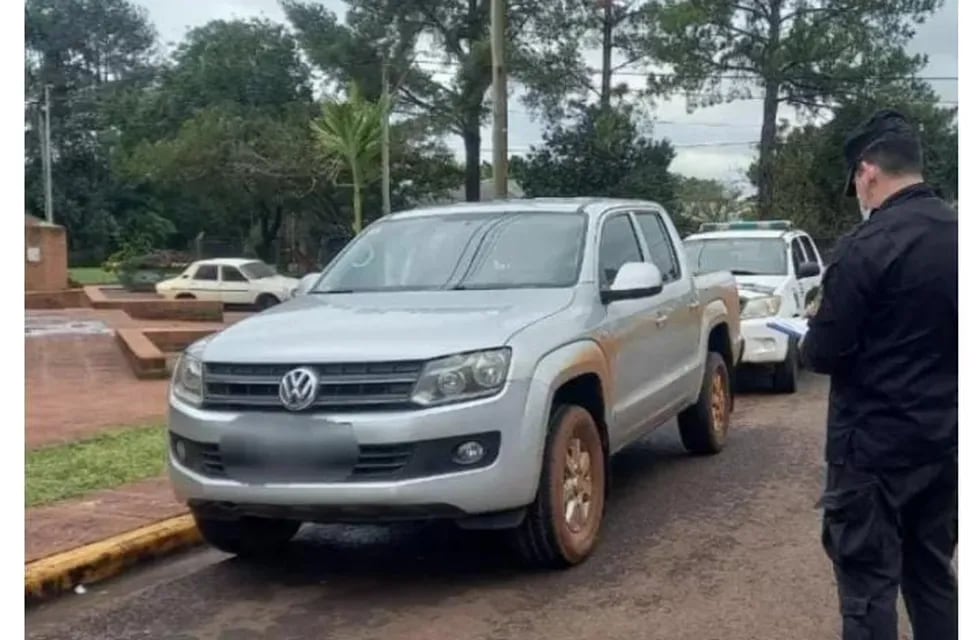 Camioneta secuestrada por ser utilizada en casos de estafas