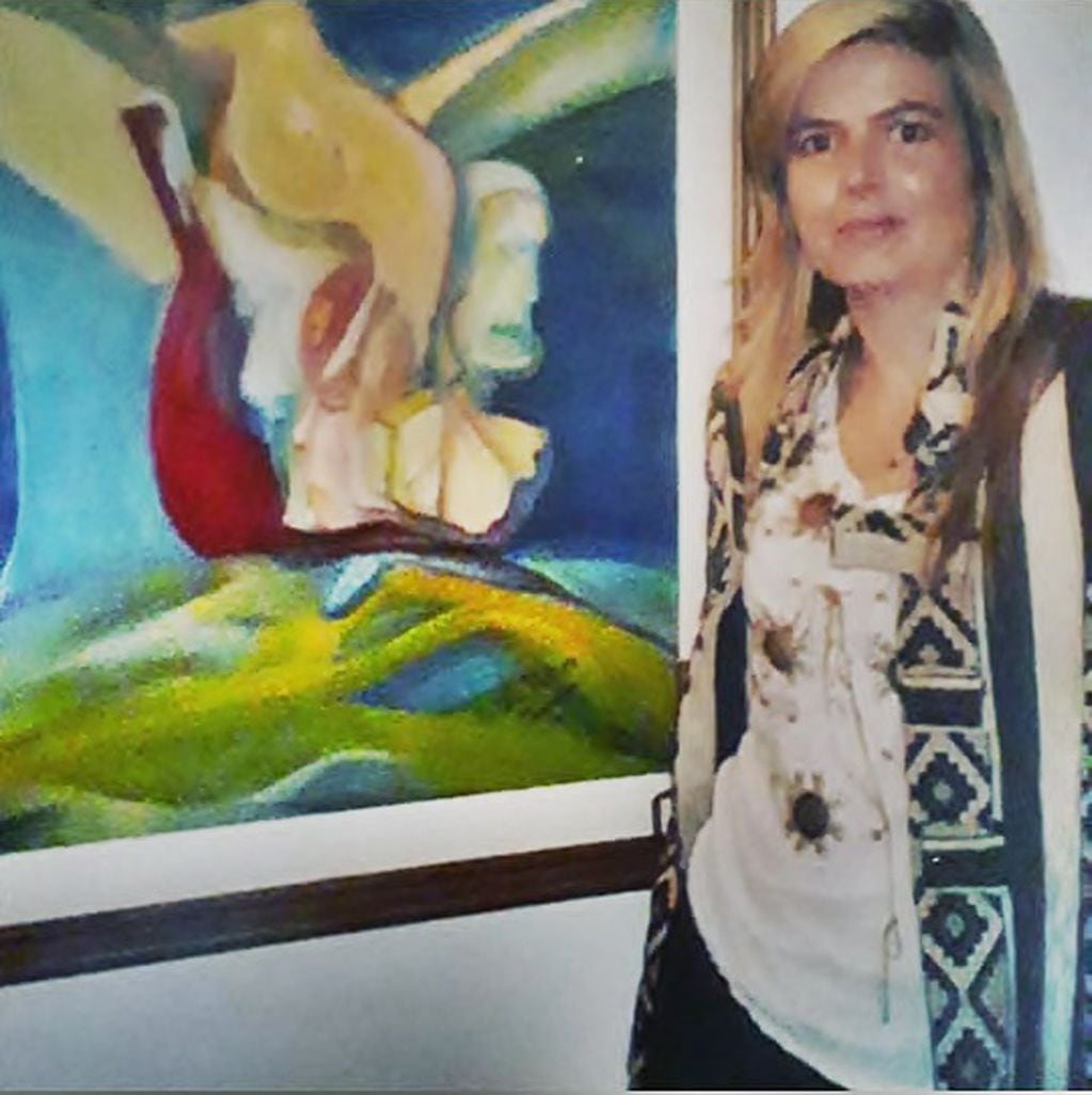 Cinthia Poulsen Hornum, Artista Plástica tresarroyense que decora con sus obras el Palacio Real de España subastará uno de sus trabajos