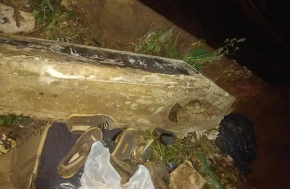 Hallaron un ataúd dentro de un contenedor al costado del cementerio de Iguazú