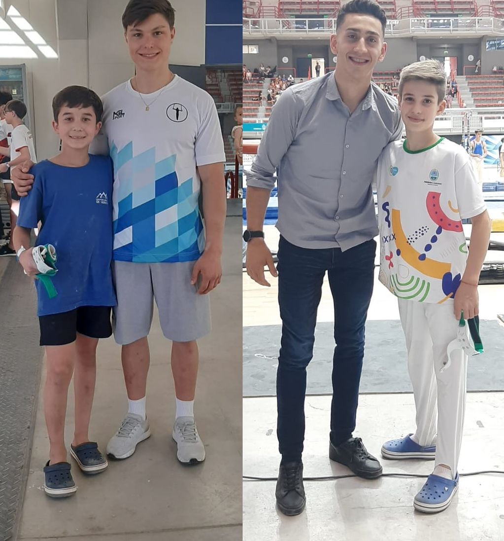 Julián Jato y Lucas Alfieri, gimnastas de la Selección.