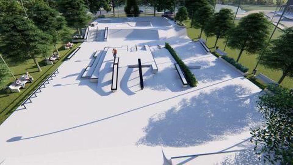 El render del proyecto del nuevo Skate Park.