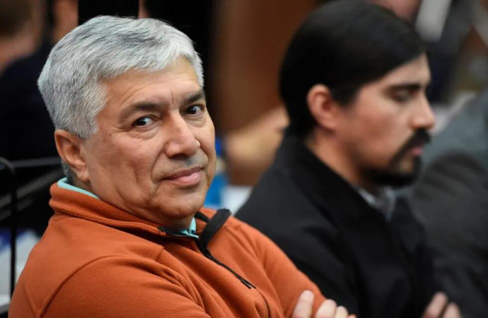 Argentine businessman Lazaro Baez attends his trial on money laundering charges at the Comodoro Py federal courts in Buenos Aires on October 30, 2018. - The case known as \