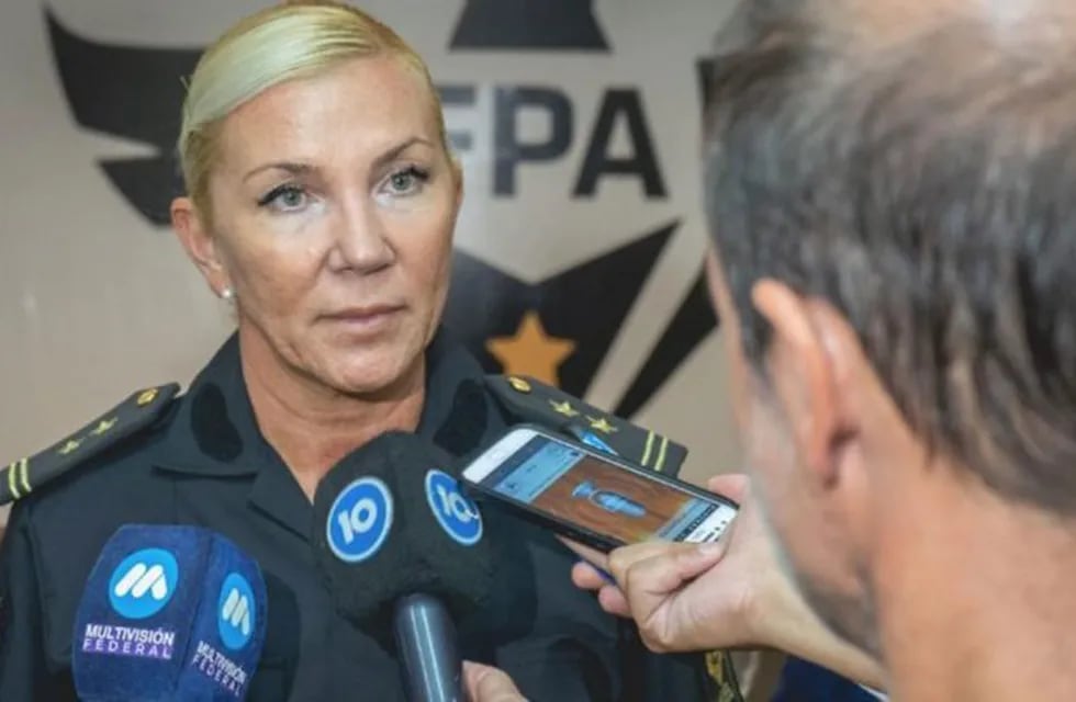 Clarisa Fany Carrera subjefa de la Fuerza Policial Antinarcotráfico.