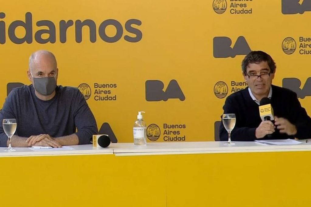 Conferencia de Horacio Rodríguez Larreta y Fernán Quirós\u002E