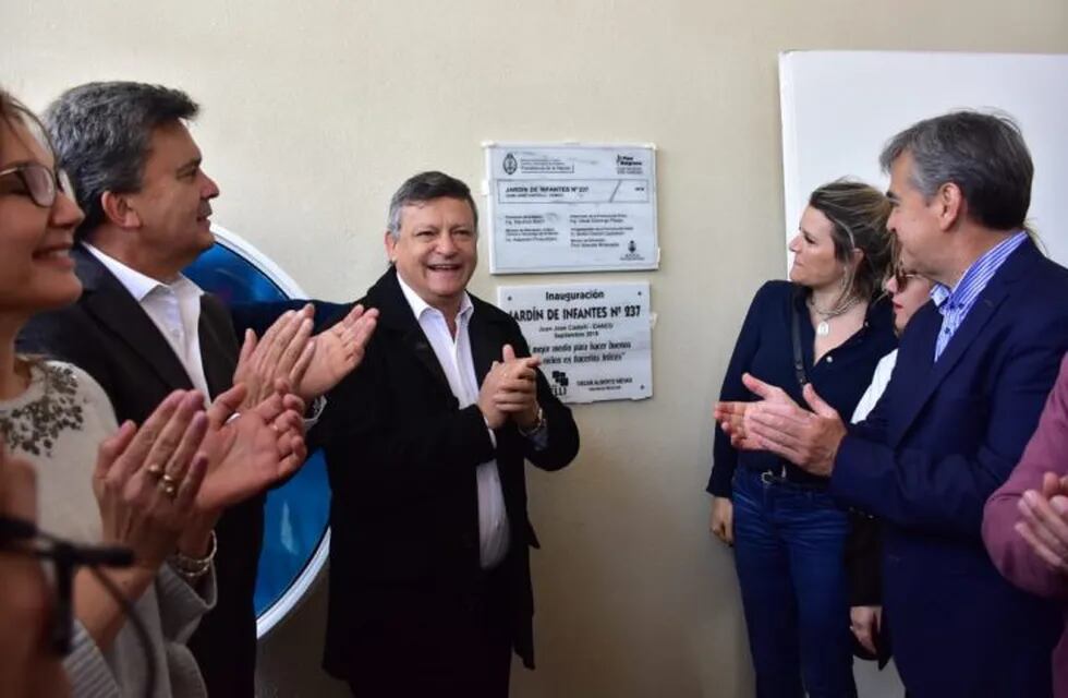 Peppo inauguró tres nuevos jardines de infantes en Castelli. (Web).