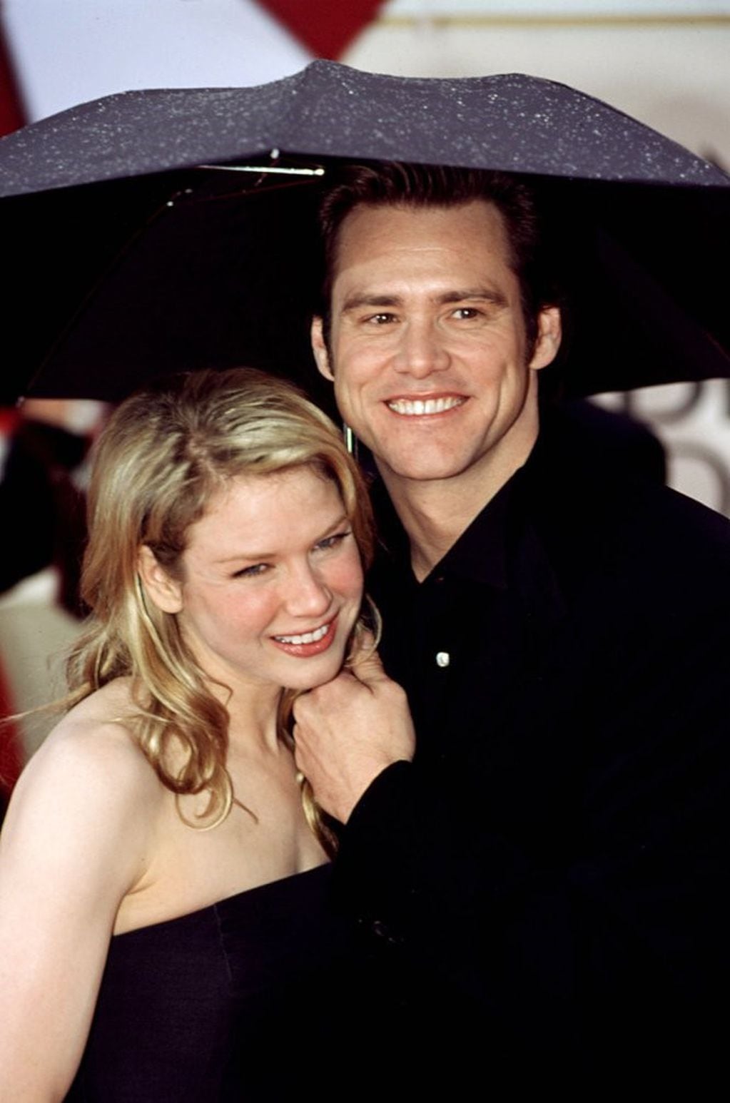 Reneé Zellweger junto a Jim Carrey, quien fue su novio entre 1999 y 2000