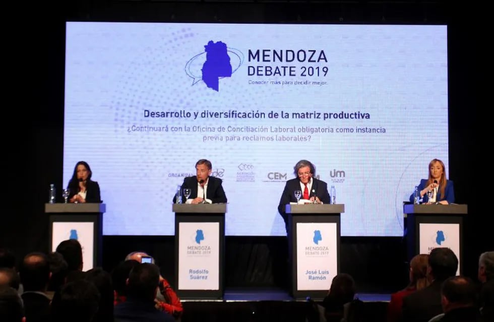 Mendoza Debate debate de candidatos a la gobernación de Mendoza