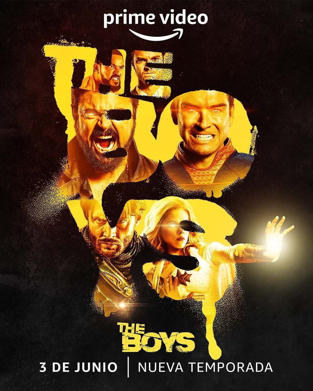 Póster oficial de The Boys, temporada 3 (Amazon Prime Video)