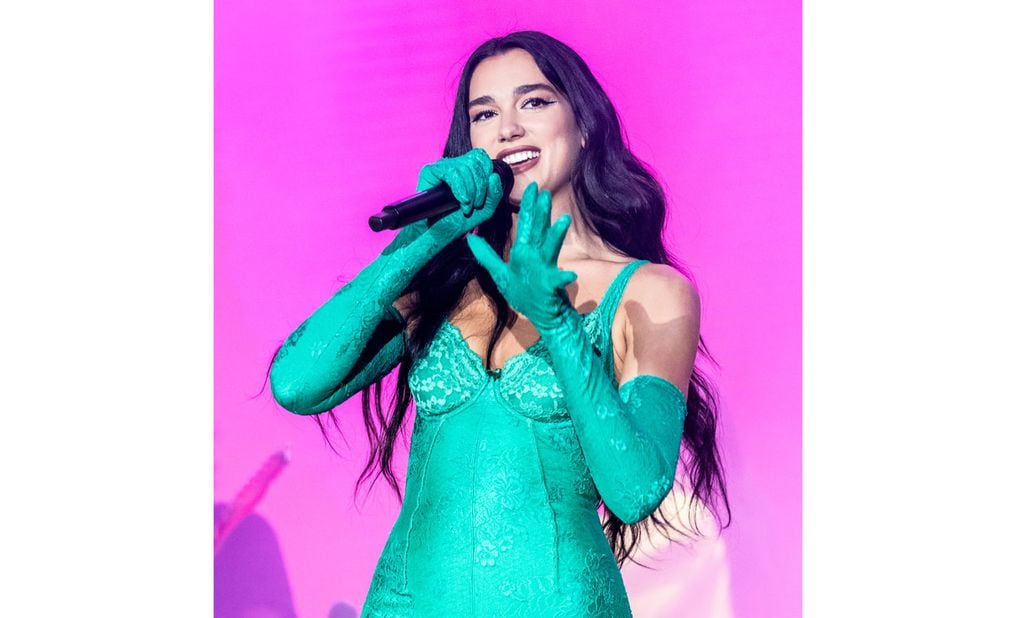 La cantante británica Dua Lipa brindó un show en el Campo Argentino de Polo en Buenos Aires.  (DF Entertainment)