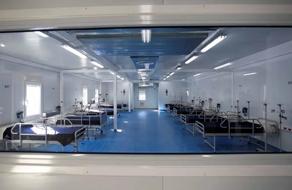 Refuerzan la atención en el hospital modular del Polo Sanitario. (Gobierno de Córdoba)
