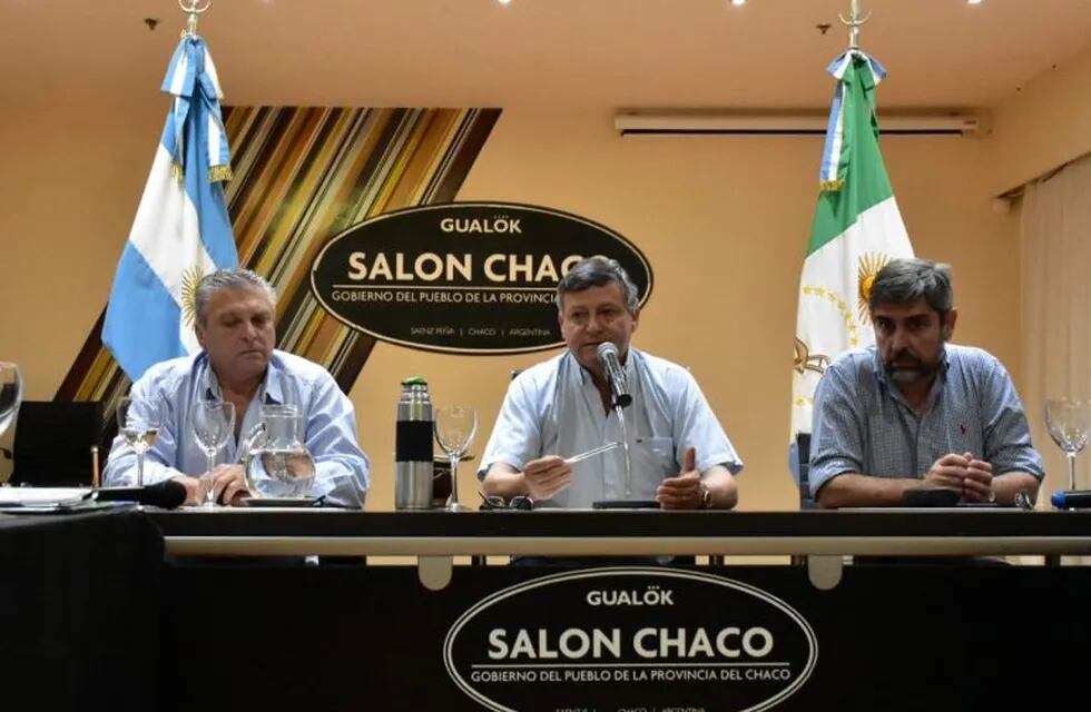 Peppo se reunió con su gabinete en Sáenz Peña. (Foto: @domingopeppo)