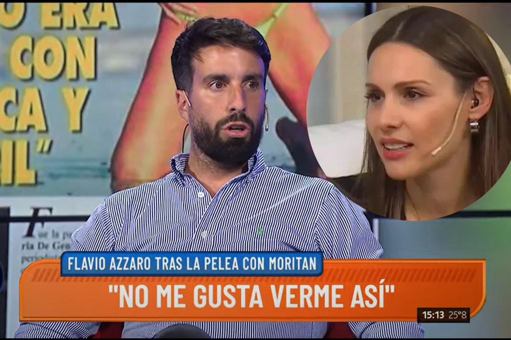 Flavio Azzaro vs Pampita, la pelea mediática (Captura de video).
