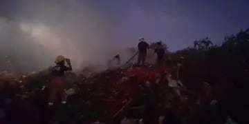 Puerto Iguazú: Bomberos trabajaron en incendio en el basural