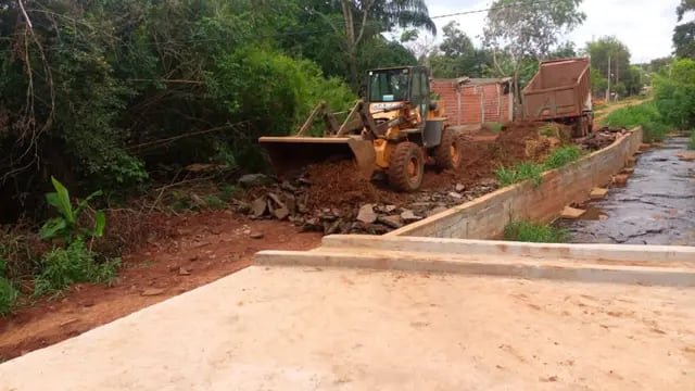 Avanzan las obras viales e hidráulicas en Puerto Iguazú