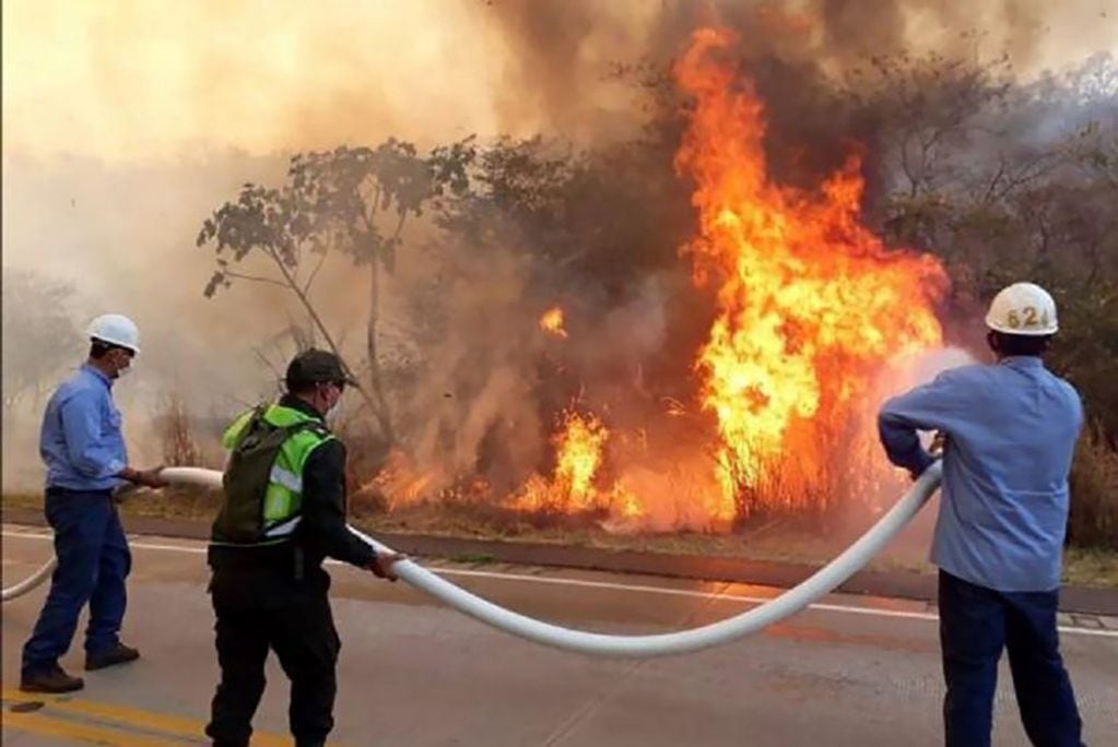 El incendio no da tregua en la Chiquitanía (Foto: Agence France-Presse)