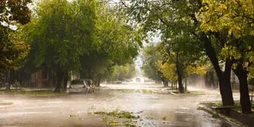 Fuerte Tomenta de Granizo y lluvia en Mendoza