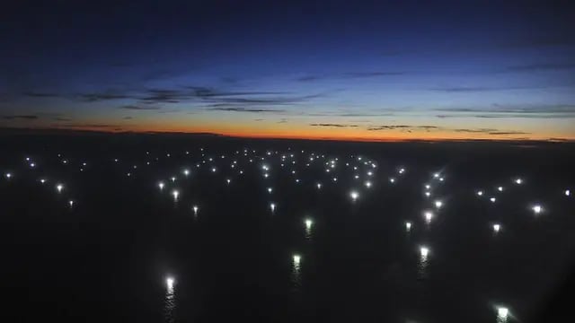 Buques chinos en el mar argentino