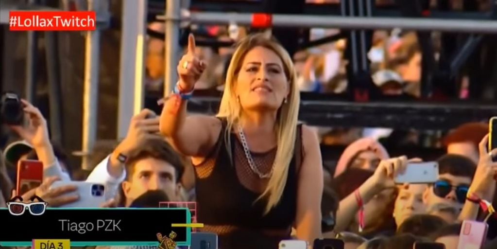 La mamá de Tiago PZK apareció en pantalla gigante durante "Sola" en el Lollapalooza Argentina 2022