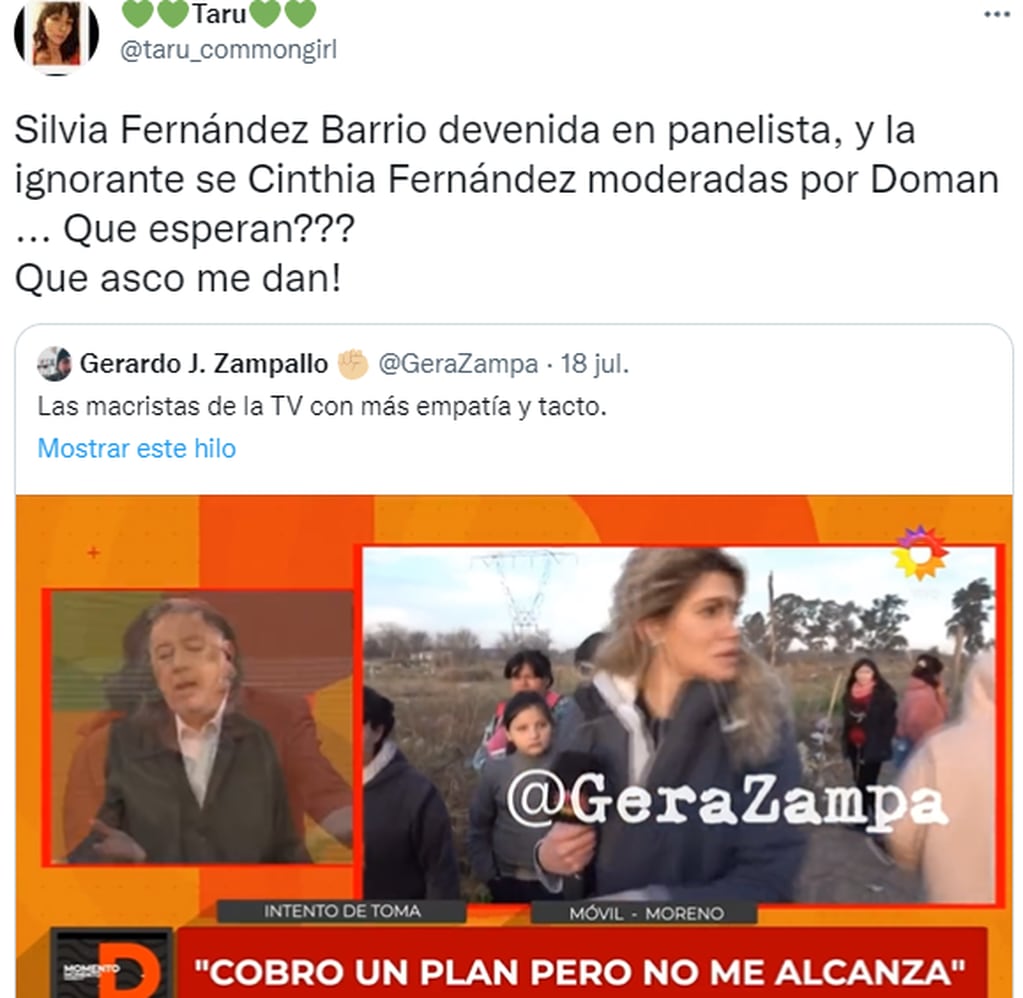 Las reacciones hacia las polémicas declaraciones de Silvia Fernández Barrio.