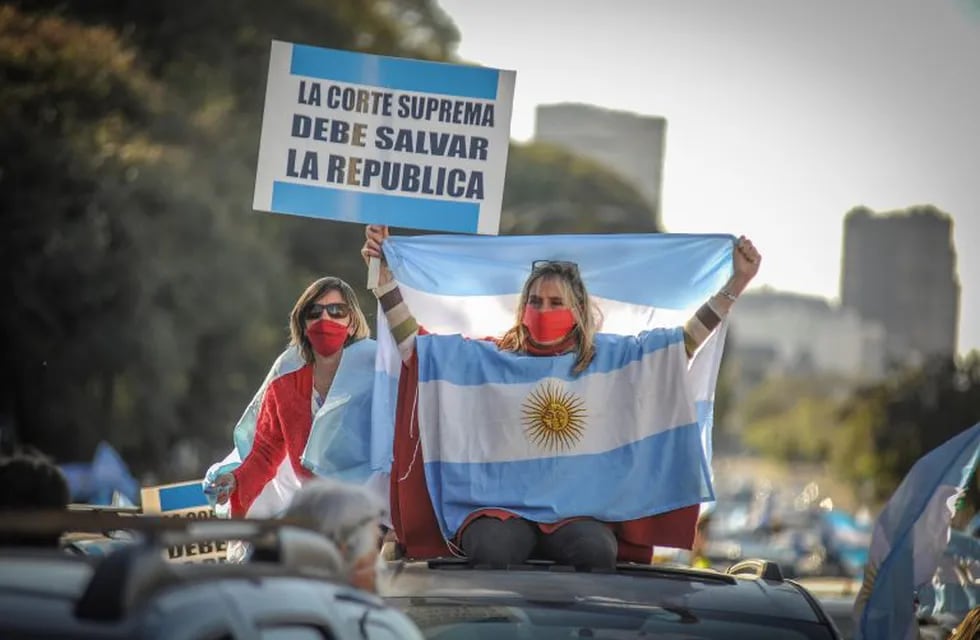 Marcha en contra del gobierno\nEn el obelisco\nArgentina\nFoto Federico Lopez Claro