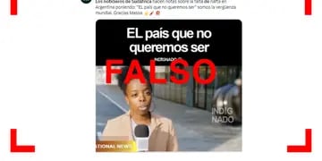 El noticiero sudafricano que se refiere a la Argentina como “el país que no queremos ser” es falso
