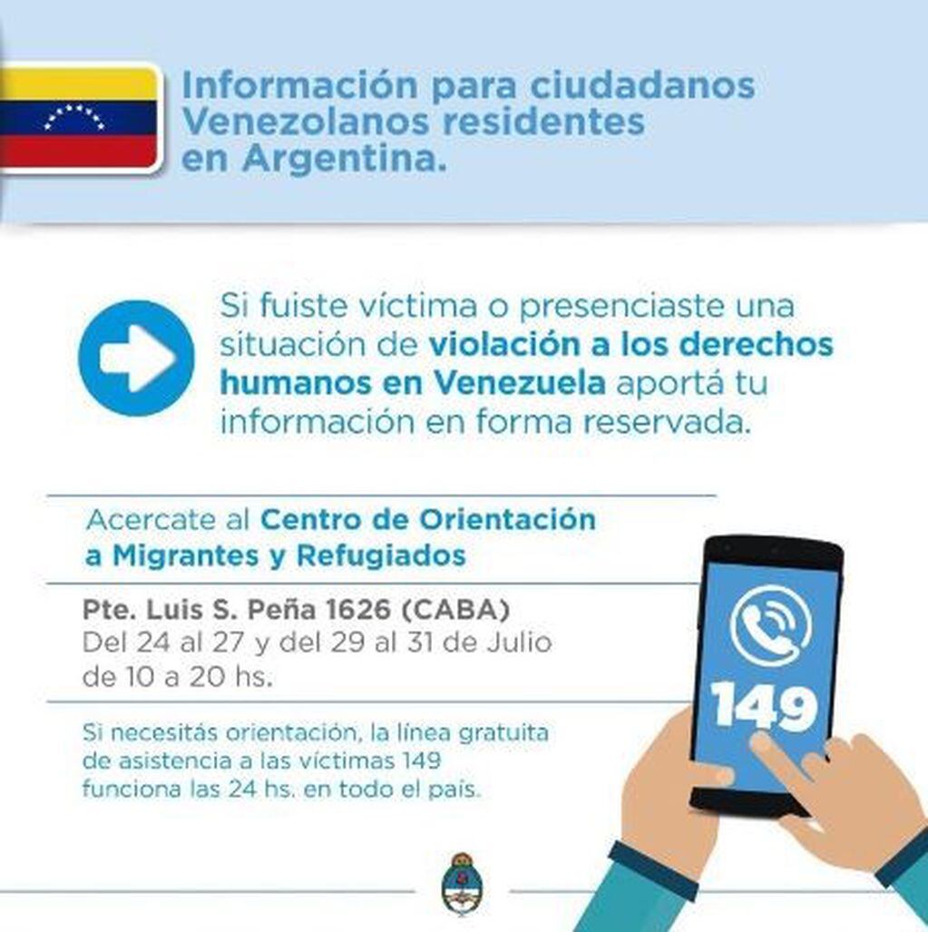 El Gobierno recibe denuncias de venezolanos víctimas de violaciones a los Derechos Humanos