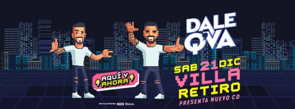 Dale Q'Va presenta disco en Villa Retiro