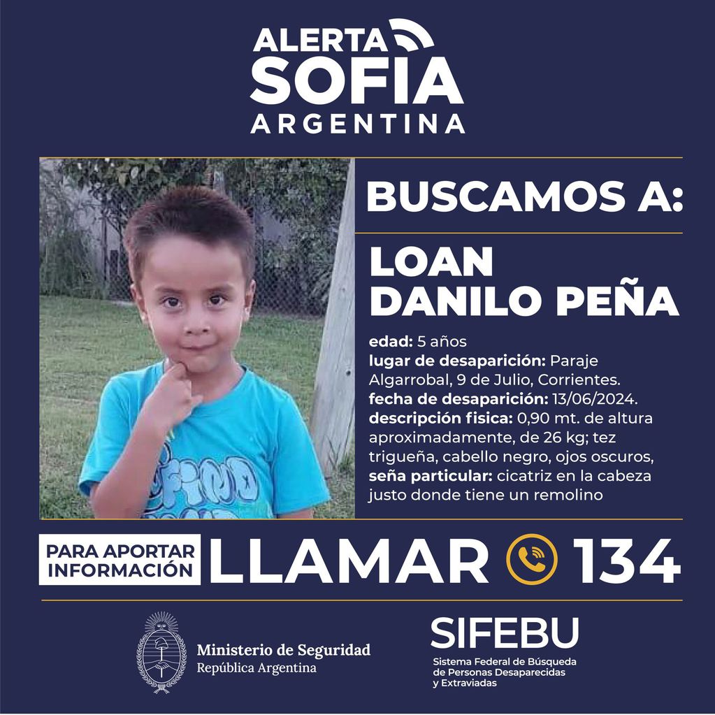 Alerta Sofía: se intensifican los operativos y controles en Misiones por la desaparición de Loan.