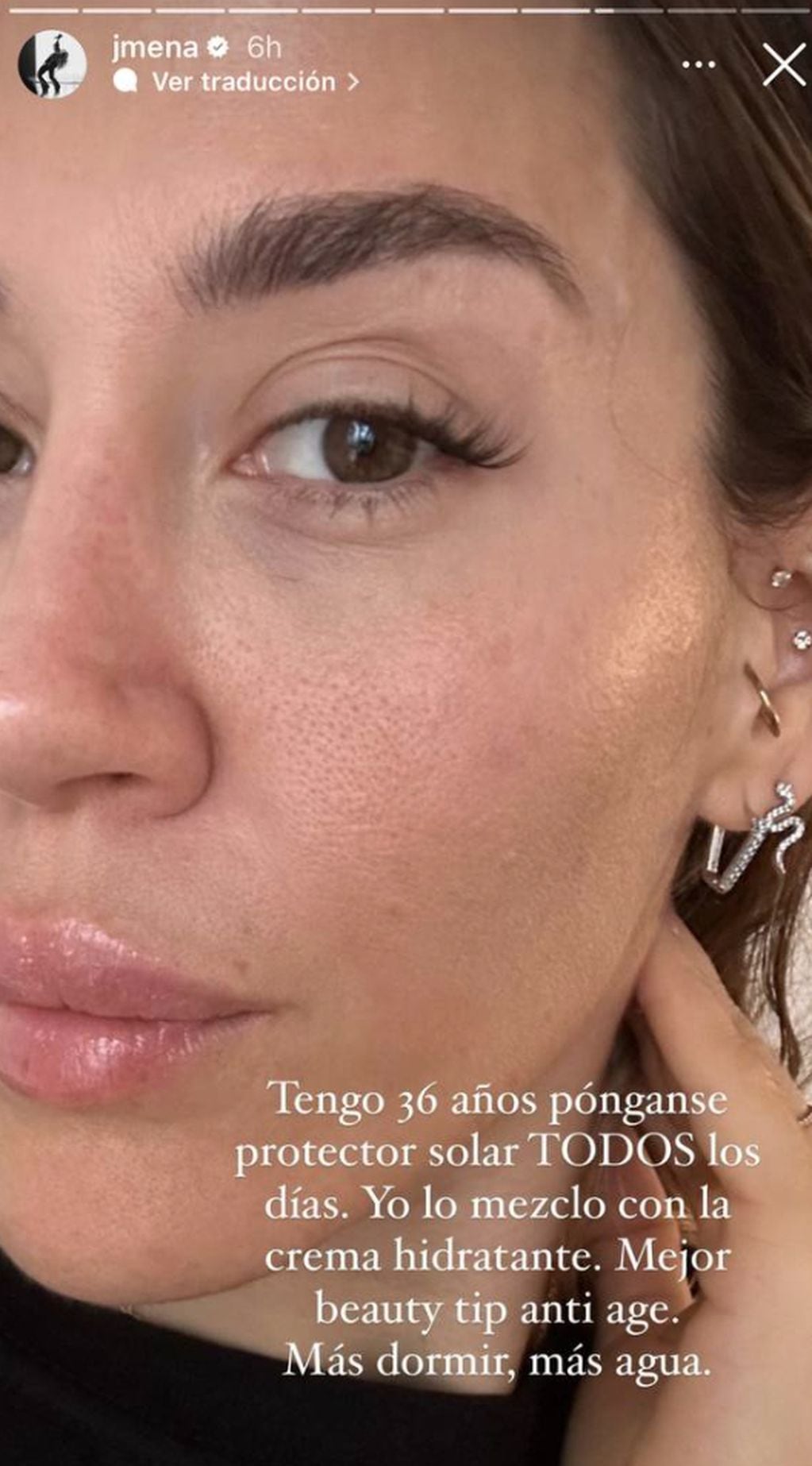 La rutina de skin care de Jimena Barón