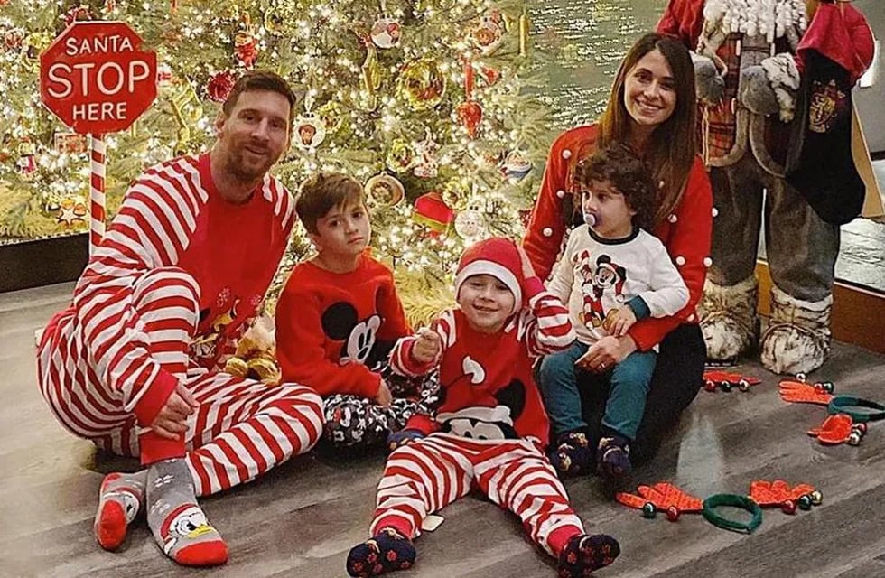 La familia Messi ya palpita la Navidad y compartió una tierna postal