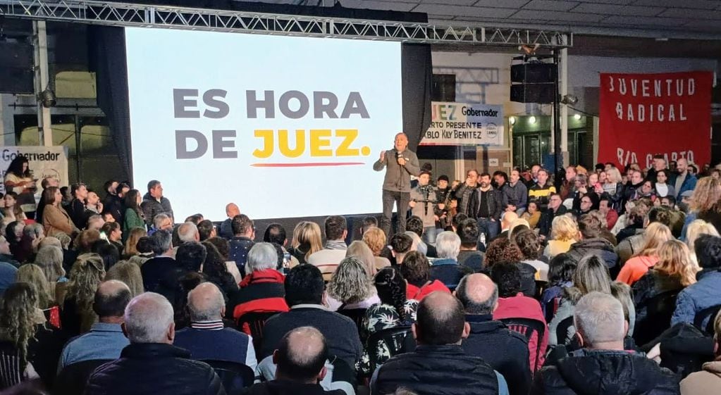Luis Juez cerró su campaña en Rìo Cuarto (Prensa Juez).