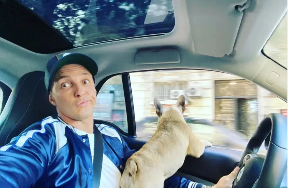 Pérez Algaba con uno de sus perros. (Instagram / fernandoperezalgaba)