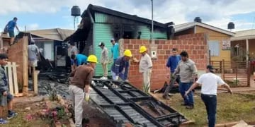 Incendio en Itaembé Guazú dejó a una familia con lo puesto