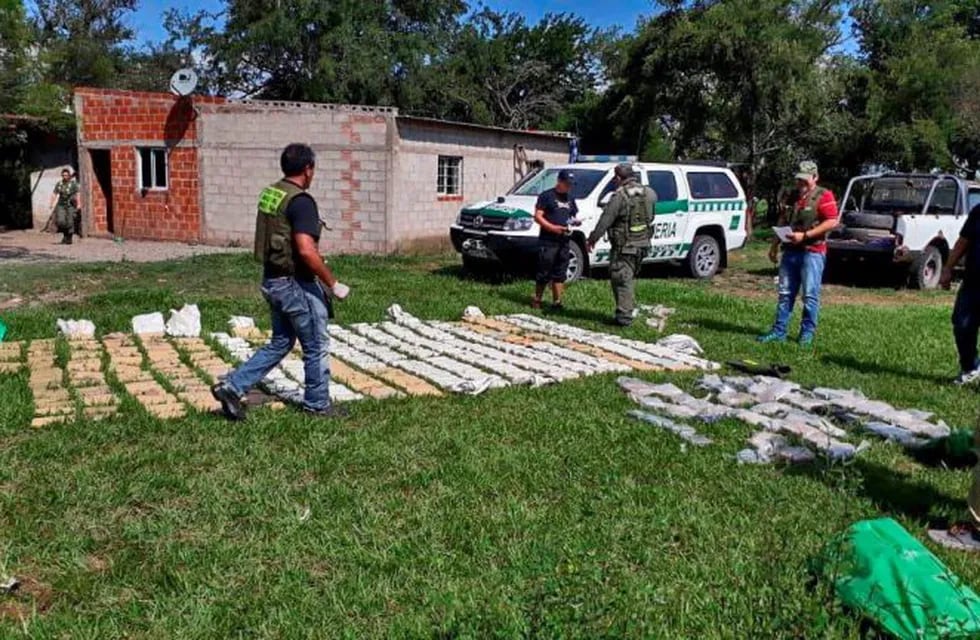 Narcos en Rosario de la Frontera. (Gendarmería Nacional)